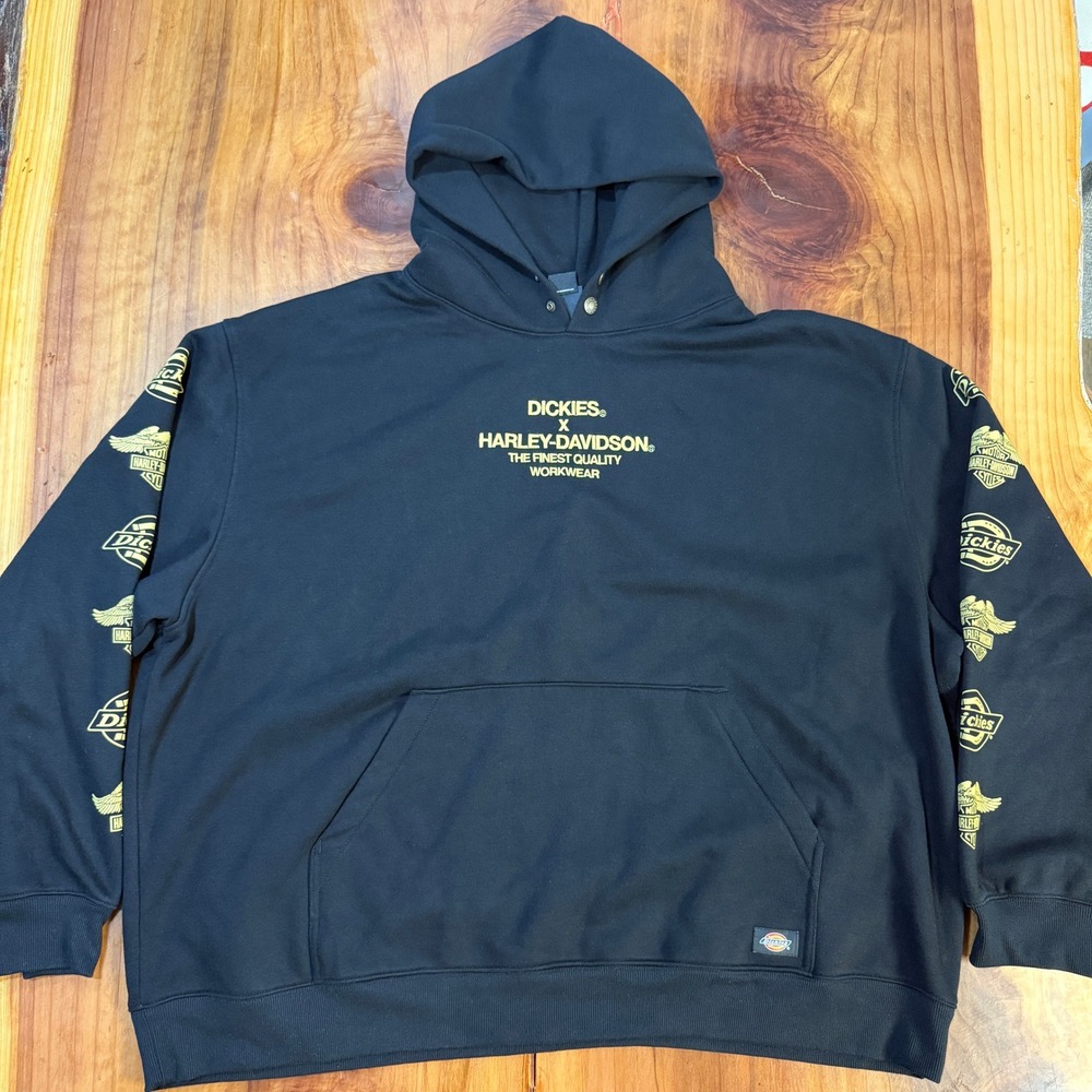 Harley Davidson Dickies Sweatshirt Shirt 3XL Hoodie Hoody Hooded Cotton RR6